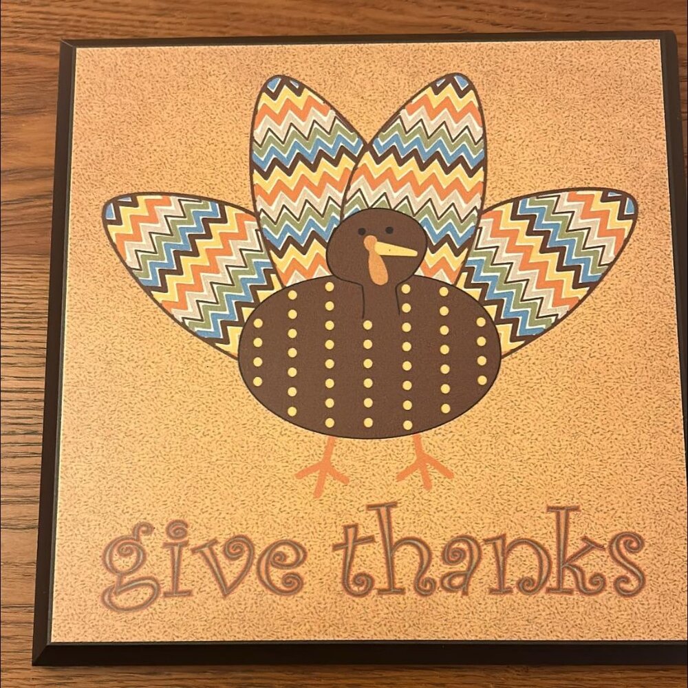 Celebrating Home Give Thanks Wood Decor